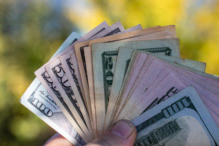 US Dollar Currency Banknote. USD Money Currencyの写真素材