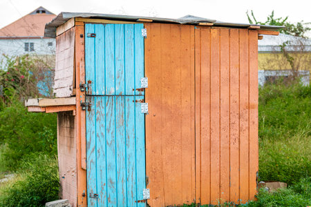 Old house in Antigua and Barbudaの写真素材