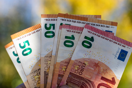EURO Currency Banknote. EUR Money Currencyの写真素材