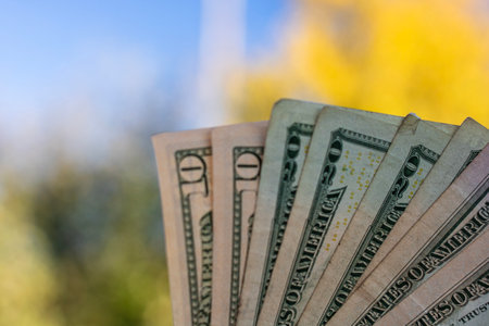 US Dollar Currency Banknote. USD Money Currencyの写真素材