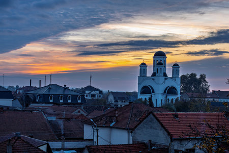 Orthodox Church in Lugoj, Romaniaの写真素材