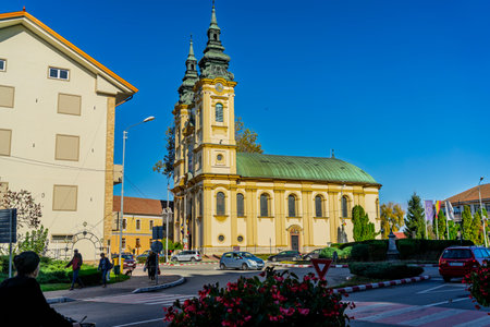 Dormition of the Mother of God Orthodox Church in Lugoj, Romaniaの写真素材