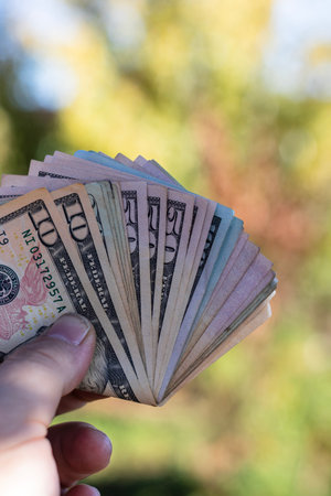 US Dollar Currency Banknote. USD Money Currencyの写真素材