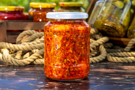 Canned vegetables for soup. Pickled veggies