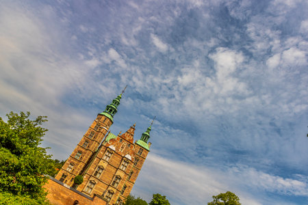 Rosenborg Castle, Royal palace at Copenhagen, Denmark. King Garden, the oldest and most visited park in Copenhagenの写真素材