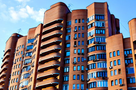 New red skyscrapers business centre in moscow, Russia