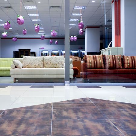 modern hall inside office centreの写真素材