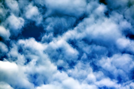 storm in a blue sky