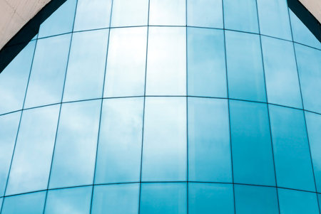 textured pane of contemporary glass architectural building skyscraper