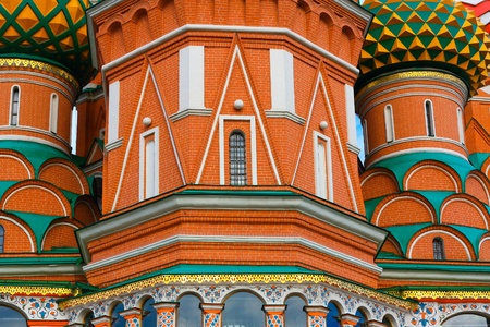 Cathedral of Vasily the Blessed on Red Square in Moscow, Russiaの写真素材