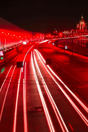 city in vivid motion, beautiful night sceneの写真素材