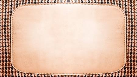 isolated leather blank labelの写真素材