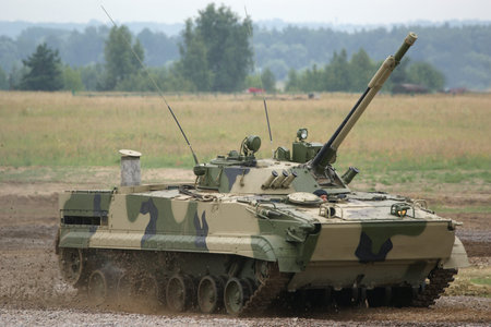 ZHUKOVSKY, MOSCOW REGION, RUSSIA, JULY 03: Aerodrom in Zhukovsky, IV International Salon of weapons...