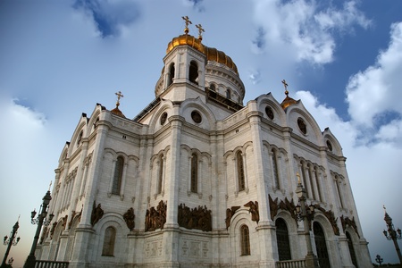 Christ the Savior Cathedral, Moscow, Russiaの写真素材