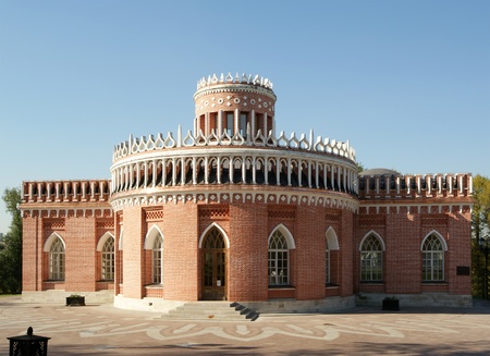 Tsaritsino museum and reserve in Moscow. Reconstruction of the 18 th centuryのeditorial素材