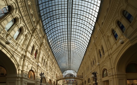Interior store GUM, Red Square, Moscow, Russian Federationのeditorial素材
