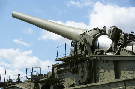 An armoured train is a train protected with armour. Usually they are equipped with railroad cars armed with artillery and machine guns.の写真素材