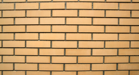 The red brick wall of a house, can be used as background