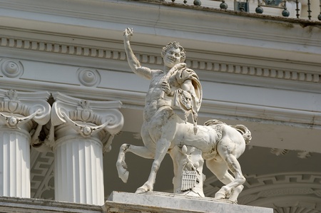 Palace of Ahilleo, island Corfu, city of Corfu, Ionian sea, Greeceのeditorial素材