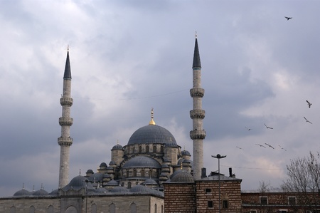 The Sultan Ahmed Mosque  is a historical mosque in Istanbul, the largest city in Turkey and the capital of the Ottoman Empire (from 1453 to 1923). The mosque is popularly known as the Blue Mosque for the blue tiles adorning the walls of its interior.の写真素材