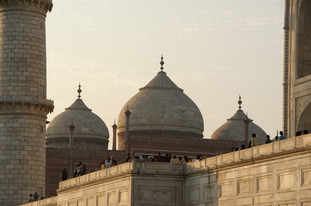 The Taj Mahal  is a mausoleum located in Agra, India, built by Mughal Emperor Shah Jahan in memory of his favorite wife, Mumtaz Mahalのeditorial素材