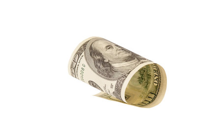 one hundred dollar bill, isolated