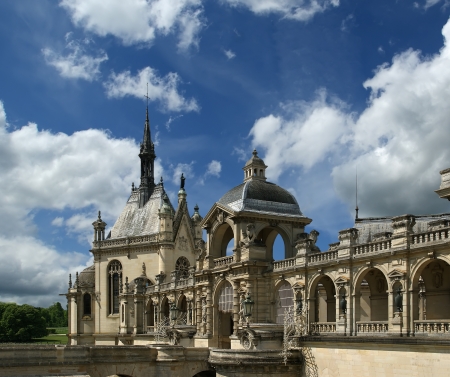 Chateau de Chantilly   Chantilly Castle  , Oise, Picardie, Franceのeditorial素材