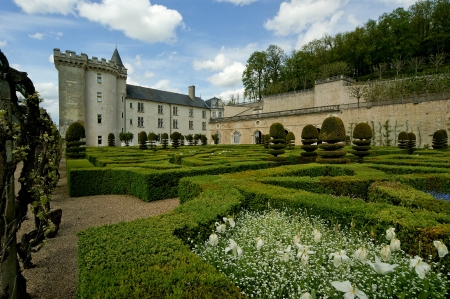 Villandry chateau and its garden, Loire Valley, France ---one of the most beautiful gardens in all Franceのeditorial素材