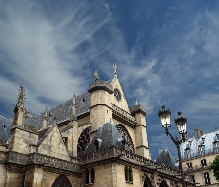 The Church of Saint-Germain-l'Auxerrois, Paris, Franceの写真素材