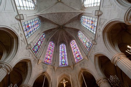 The interior Church of Saint-Germain-l'Auxerrois, Paris, France