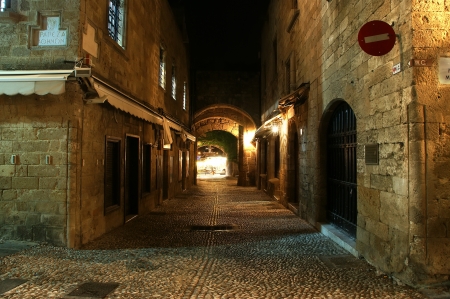 Old Town of Rhodes, Greeceの写真素材
