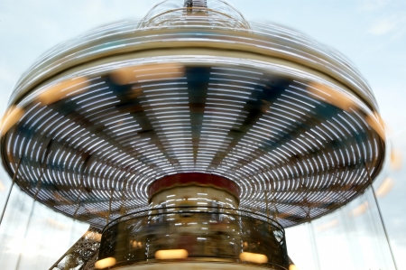  carousel in Paris near the Eiffel Towerの写真素材