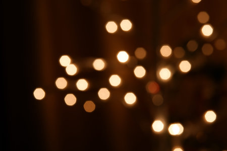 Magical Lights  Blurry pattern of colorful decoration lights