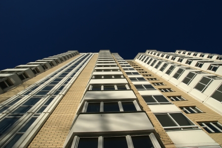 Modern residential high rise building  Moscow, Russiaのeditorial素材