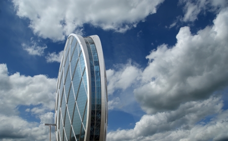 Circular building AlDar, Abu Dhabi,  United Arab Emiratesのeditorial素材