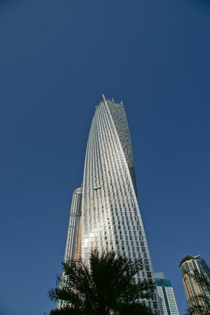 Modern skyscrapers, Dubai Marina, Dubai, United Arab Emirates
