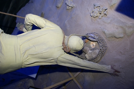 Mannequin Belonger (Bedouin). Dubai museum, United Arab Emirates,UAE      のeditorial素材