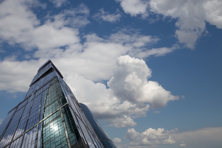 Skyscrapers of the International Business Center (City), Moscow, Russiaの写真素材