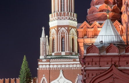 Moscow Kremlin by night, Russiaの写真素材