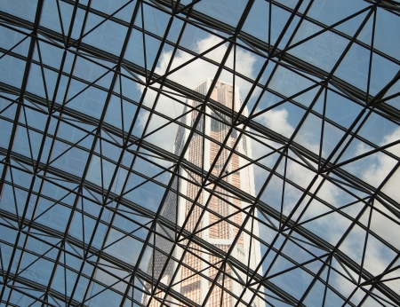 Skyscrapers of the International Business Center (City), Moscow, Russiaのeditorial素材
