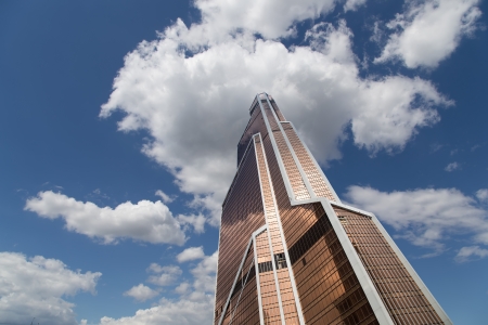 Skyscrapers of the International Business Center (City), Moscow, Russiaのeditorial素材