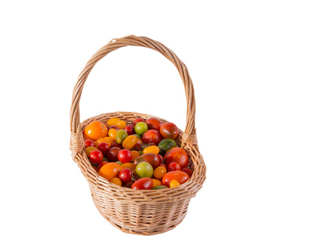 Still life with different color tomatoesの写真素材