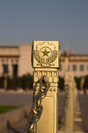 Tiananmen Square -- is a large city square in the center of Beijing, Chinaの写真素材