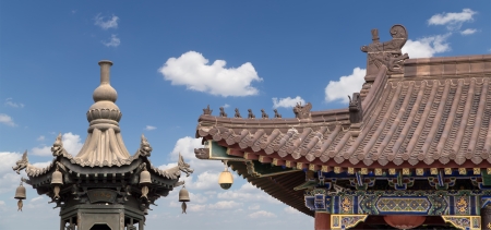 Giant Wild Goose Pagoda or Big Wild Goose Pagoda, is a Buddhist pagoda located in southern Xian (Sian, Xi'an),Shaanxi province, Chinaの写真素材
