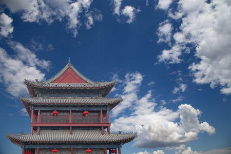 Fortifications of Xian (Sian, Xi'an) an ancient capital of China-- represent one of the oldest and...