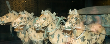 Qin dynasty Terracotta Army, Xian (Sian), Chinaのeditorial素材