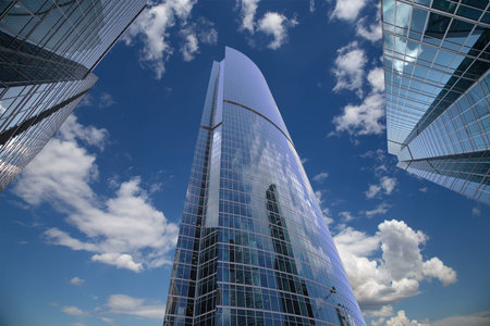 Skyscrapers of the International Business Center (City), Moscow, Russia