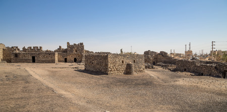 Ruins of Azraq Castle,  central-eastern Jordan, 100 km east of Ammanの写真素材