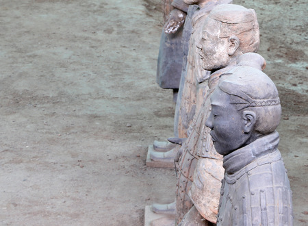 Qin dynasty Terracotta Army, Xian (Sian), Chinaのeditorial素材