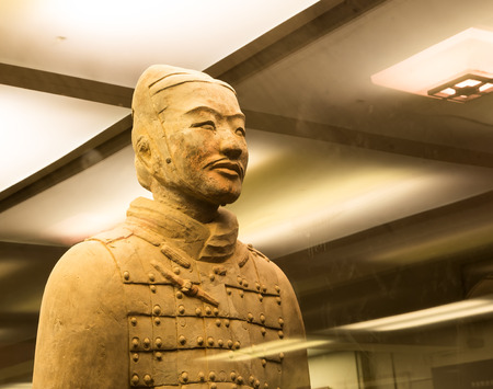 Qin dynasty Terracotta Army, Xian (Sian), Chinaのeditorial素材